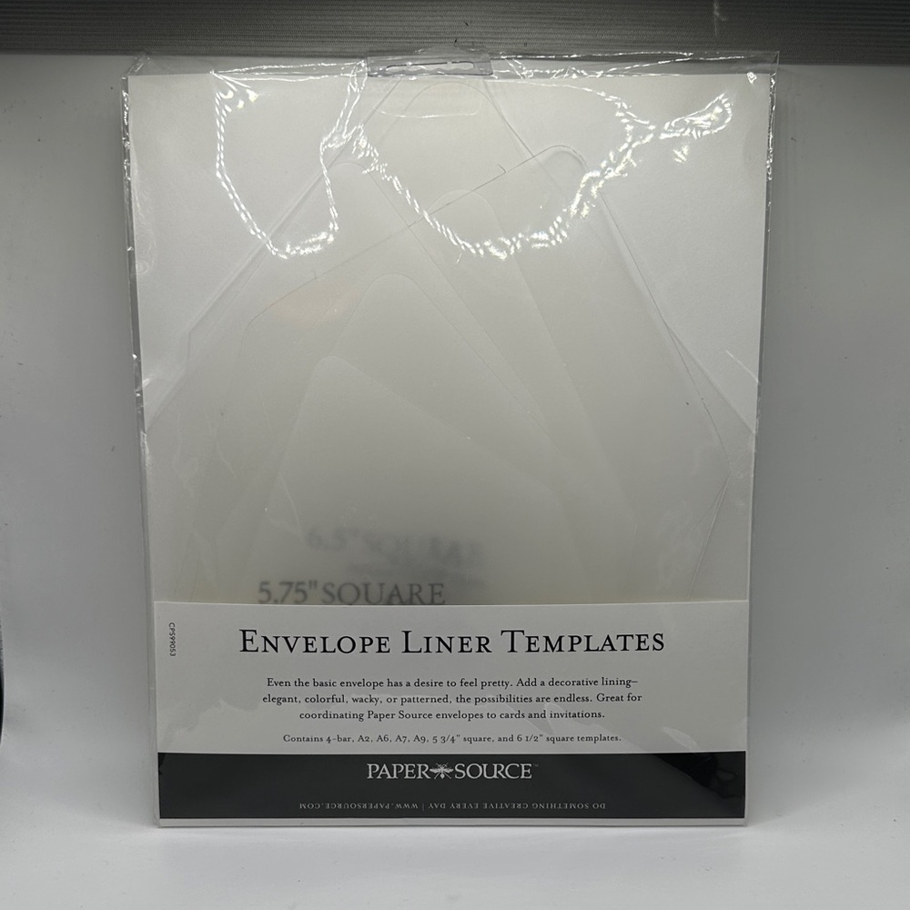 Paper Source White Envelope Liner Templates